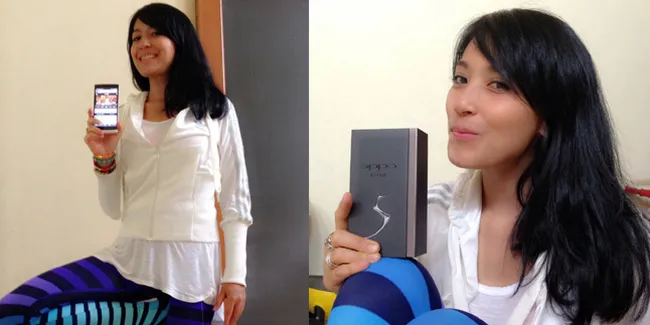 Kampanye Hidup Sehat, Sophie Navita Andalkan OPPO Find 5