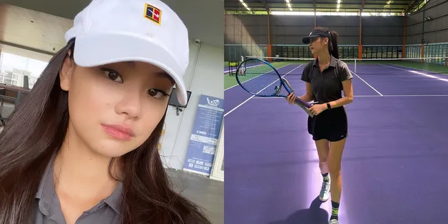 Kedekatan dengan Desta Disorot - Pernah Jadi Partner Latihan Juga, Ini 9 Potret Cantik Gege Elisa Saat Main Tenis - Pamer Kaki Jenjang Mulus