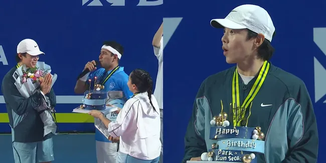 Kejutan Ulang Tahun Park Eun Seok di Lagi-Lagi Tenis Internasional, Begini Momennya