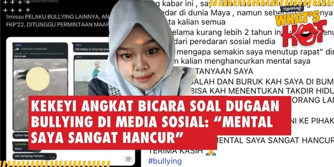 Kekeyi Angkat Bicara Soal Dugaan Bullying di Media Sosial: Mental Saya Sangat Hancur
