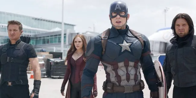 Keren! Fans Marvel Nonton 'CAPTAIN AMERICA' Ditemani Aktornya