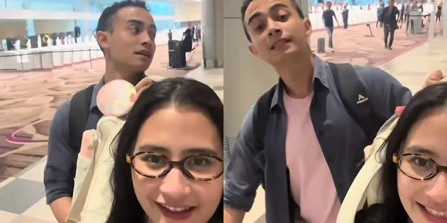 Keseruan Prilly dan Omara Saat Liburan, Rebutan Bawa Tas yang Bikin Gemas