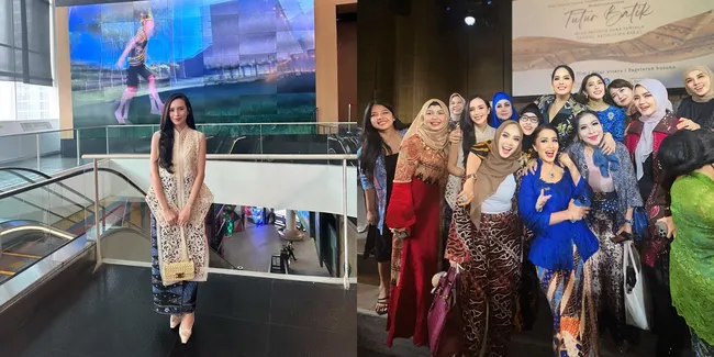 Kini Jadi Istri Anggota DPR, Gaya Beby Tsabina Tampil Anggun dengan Kain Batik dan Tas Branded - Akrab Bareng Ibu Pejabat