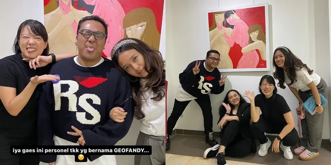 Kini Jadi Seniman Lukis, 7 Potret Dea Ananda dan Leony Datang ke Pameran Geofanny - Mantan Penyanyi Cilik Reunian