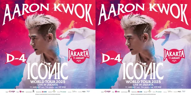 Konser Perdana Aaron Kwok di Indonesia: 'ICONIC World Tour 2025 Live in Jakarta' Siap Menyapa Penggemar Akhir Pekan Ini!