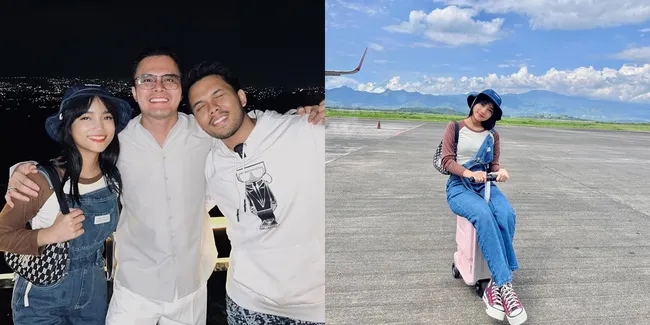 Langsung Panik, Potret Fuji dan Thariq Halilintar yang Duduk Sebelahan Saat Naik Pesawat - Balikan?