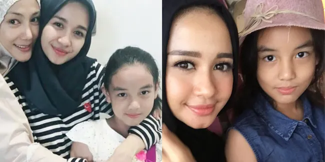Laudya Cynthia Bella Posting Snapgram, Aleesya Nempel Nggak Mau Pisah