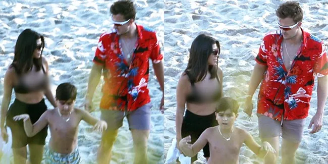 Liburan Bareng Anak, Kourtney Kardashian Sudah Gandeng Laki Baru, Siapa Ya?