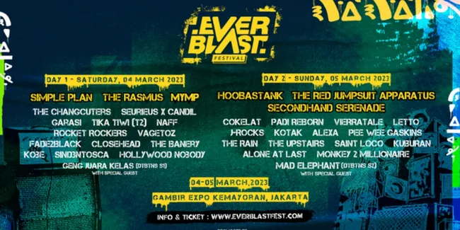 Line Up Terbaru dan Terlengkap Everblast Festival 2023, Ada Seurieus Band yang Bakal Reuni dengan Candil!