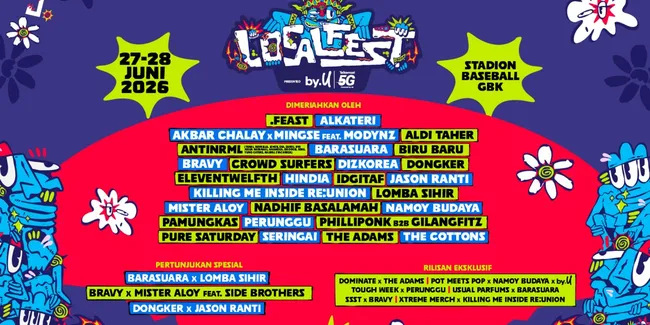 Localfest Jakarta 2026 di GBK: Jadwal, Lineup, dan Harga Tiketnya
