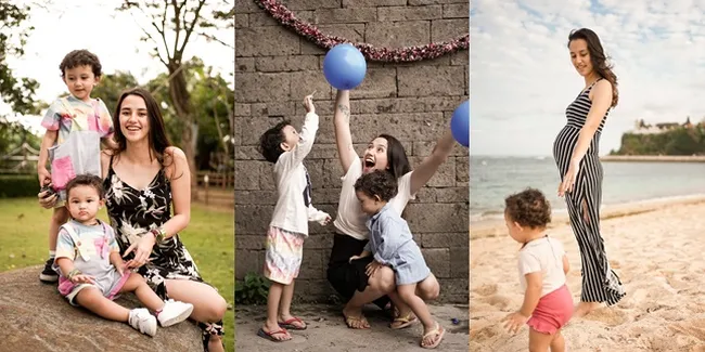 Perut Makin Membuncit, Ini 9 Potret Dahlia Poland Nikmati Masa Kehamilan Ketiga Sambil Momong Anak