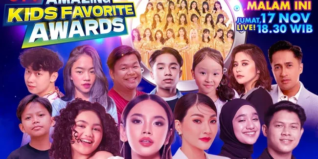 Malam Ini! Siap-Siap Bertemu Idola Kamu Di Malam Penghargaan Ikon Favorit Pilihan Di Amazing Kids Favorite Awards