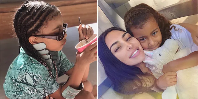Masih 6 Tahun, North West Anak Kim Kardashian Berani Pakai Piercing