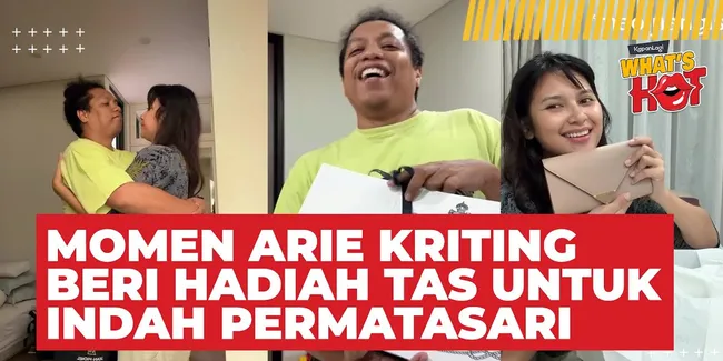 Momen Arie Kriting Beri Hadiah Tas Untuk Indah Permatasari, Bukti Nyata Cinta ke Istri