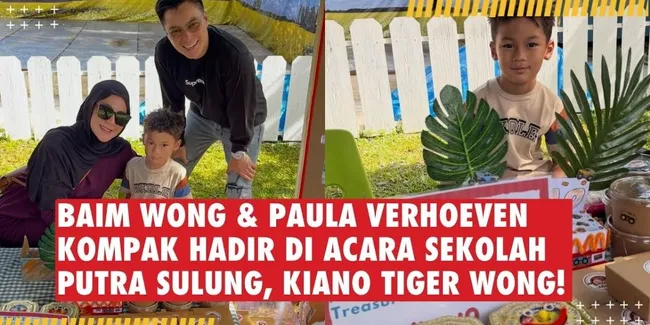 Momen Baim Wong &#38; Paula Verhoeven Kompak Hadir di Acara Sekolah Kiano