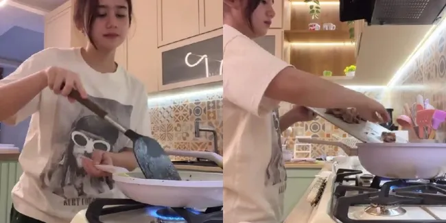 Momen Tissa Biani Masak Rawon Sesuai Request Dul Jaelani, Disebut Sudah Cocok Jadi Istri