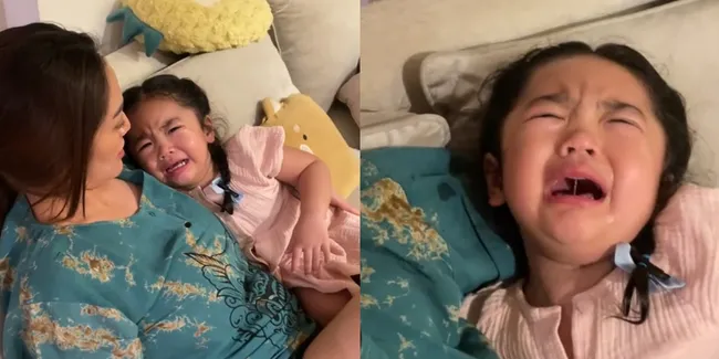 Momen Xarena Anak Siti Badriah Nangis Tersedu-sedu, Tak Mau Wajahnya Disebut Mirip Krisjiana sang Ayah
