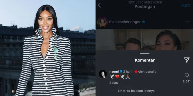 Naomi Campbell Beri Reaksi Pertama atas Kepergian Liam Payne, Unggah Emoji Patah Hati