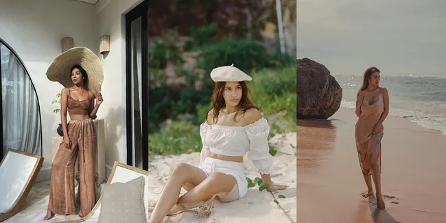 Nggak Selalu Berbikini, 7 Gaya Seleb Saat di Pantai dari Anya Geraldine - Ariel Tatum