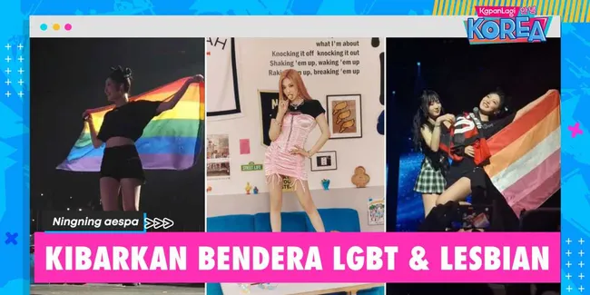 Ningning aespa Berpose dengan Bendera LGBT Saat Konser di Brazil