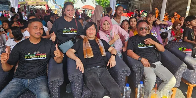 Once Mekel Hadiri Hajatan Sawah Besar Multi Etnis 2023, Masyarakat Antusias