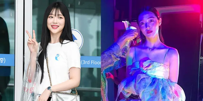 Penampilan Dewasa Sulli Saat Kenakan Hanbok di Ruangan Remang