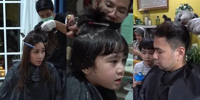 Persiapan Lebaran Raffi Nagita dan Rafathar, Nyalon Sambil Main Mobile Legend Sampai Rambut Ala Siwon Idol Korea