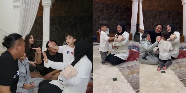 Pertemuan Adzam dengan sang Keponakan, Anak dari Rizky Febian dan Mahalini