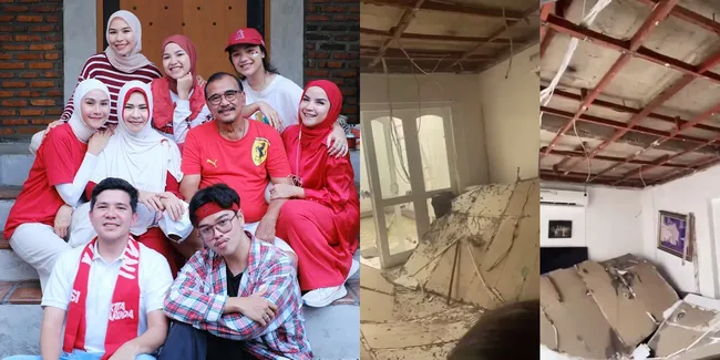Plafon Rumah Orang Tua Zaskia Adya Mecca Runtuh, Sang Ayah Selamat yang Awalnya Tiduran Langsung Lari