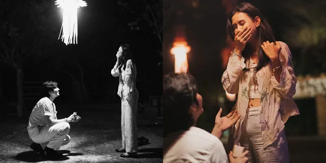 Potret Angga Yunanda saat Lamar Shenina Cinnamon Akhirnya Diungkap ke Publik, Penuh Haru Bahagia