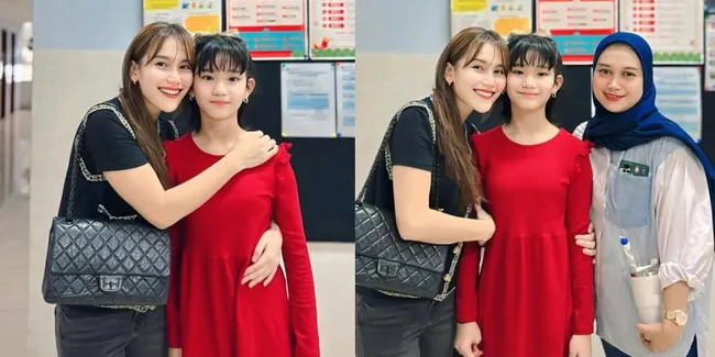 Potret Ayu Ting Ting Temani Bilqis saat Ikut Kompetisi Menyanyi di Sekolah, Bangga Banget