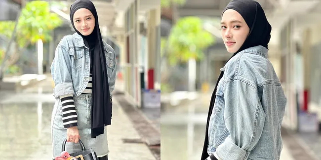 Potret Cantik Inara Rusli Tampil Stylish Padukan Busana Denim