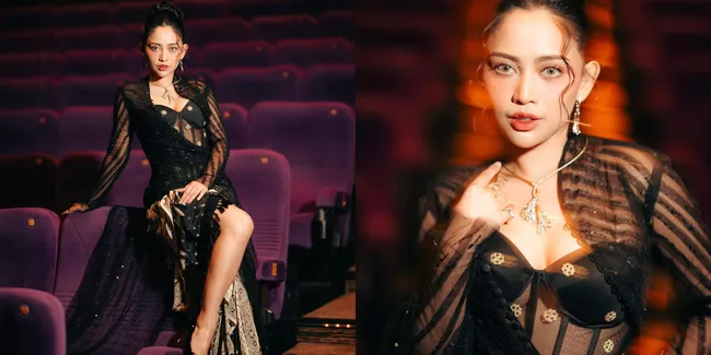 Potret Cantik Rachel Venya Pakai Kebaya Hitam Transparan di Gala Premiere Film 'HUTANG NYAWA'