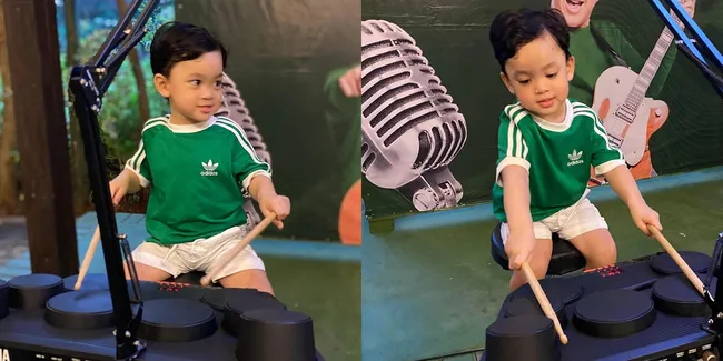 Potret Gin Dirga, Anak Gilang Dirga Main Drum, Makin Gede Makin Ganteng