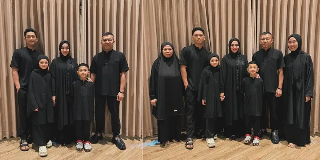Potret Keluarga Besar The Hermansyah Umroh Bareng, Rayakan Lebaran di Tanah Suci