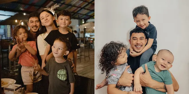 Potret Kompak 3 Anak Dahlia Poland dan Fandy Christian yang Umurnya Berdekatan, Good Looking Semua