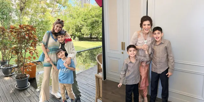 5 Potret Kompak Carissa Putri dengan Dua Anaknya yang Punya Wajah Ganteng Semua