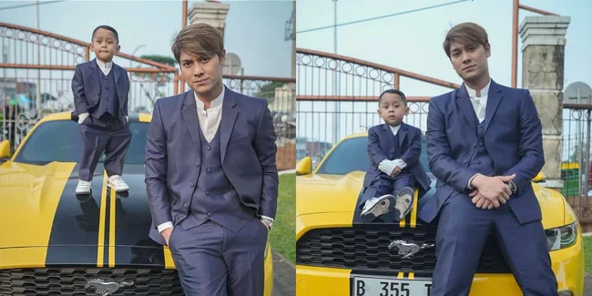 Potret Kompak Rizky Billar Bareng Levian, Berpose Kompak ala Abang-abang Ganteng