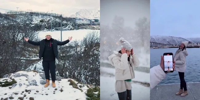 Potret Liburan Gading Marten dan Medina Dina di Norwegia, Abadikan Momen Bersama - Lihat Keindahan Aurora