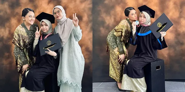 Potret Marshanda Dampingi Sienna Wisuda, Kompak Bareng Nesya Ayu Nabila