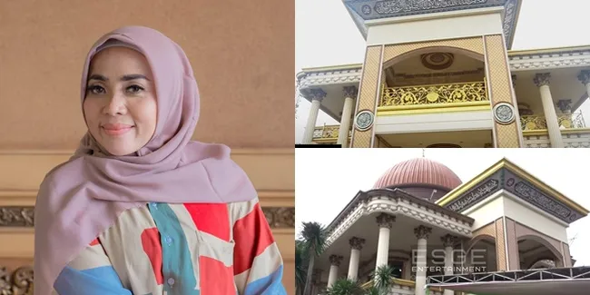 8 Potret Masjid Megah yang Dibangun Muzdalifah, Wujudkan Wasiat Mendiang Suami - Berada Satu Pagar dengan Rumah
