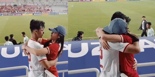 Potret Mesra Azizah Salsha Sambut Pratama Arhan, Beri Pelukan Hangat Usai Indonesia Kalahkan Korsel di Piala Asia U-23 2024