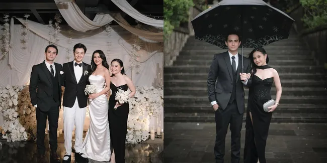 Potret Omara Esteghlal Jadi Pendamping Prilly Latuconsina saat Kondangan di Pernikahan Angga dan Shenina Cinnamon