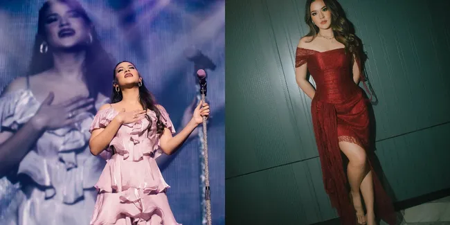 Potret Outfit Raisa Tiap Manggung, Selalu Anggun dan Feminim dengan Berbagai Model Gaun yang Cantik
