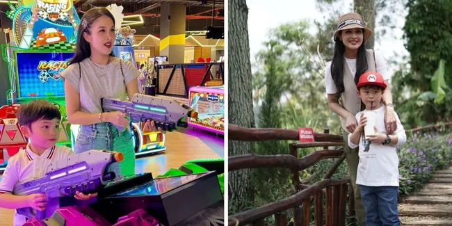 Potret Raphael Moeis Main Bareng dengan Bunda Sandra Dewi, Malah Dibilang Mirip Adik-Kakak