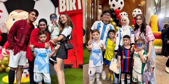 Potret Seleb-seleb dengan Outfit Casual sampai Glamor Hadir di Ulang Tahun ke-2 Baby L 'Levian' Anak Lesti dan Rizky Billar, Umi Pipik Enggak Ketinggalan