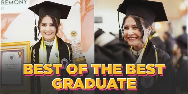 Prilly Latuconsina Wisuda, Raih Gelar Wisudawan Terbaik