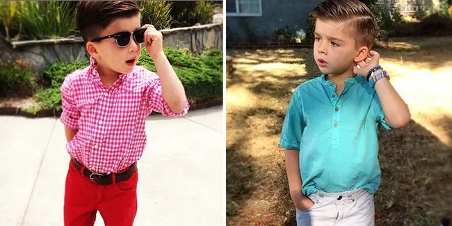 Ryker Wixom, Bocah Fashionable Ini Doyan 'Jiplak' Gaya Artis