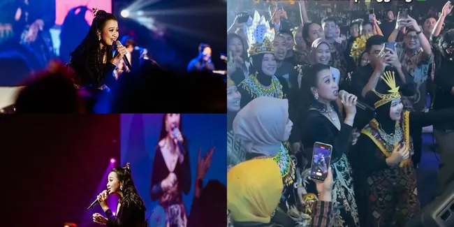 Saking Serunya sampai Tukeran Tempat, Momen Astrid lagi Nyanyi Malah Penontonnya yang di Atas Panggung