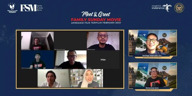 Sandiaga Uno Dorong Sineas Lokal Untuk Berpartisipasi di Meet and Greet Family Sunday Movie